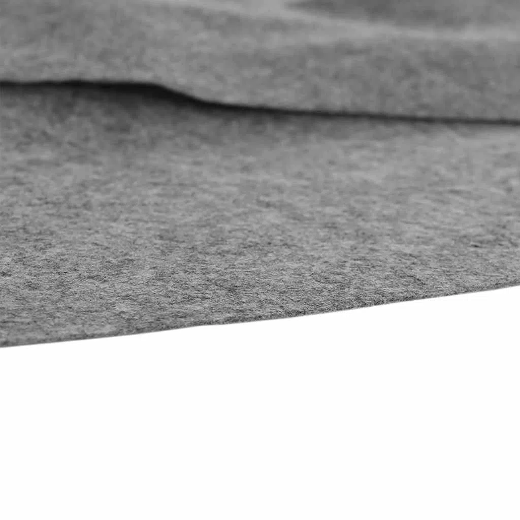 Bâche de sol de piscine - Gris clair - Diamètre : 366 cm - En polyester géotextile - Bâche de protection pour piscine ronde