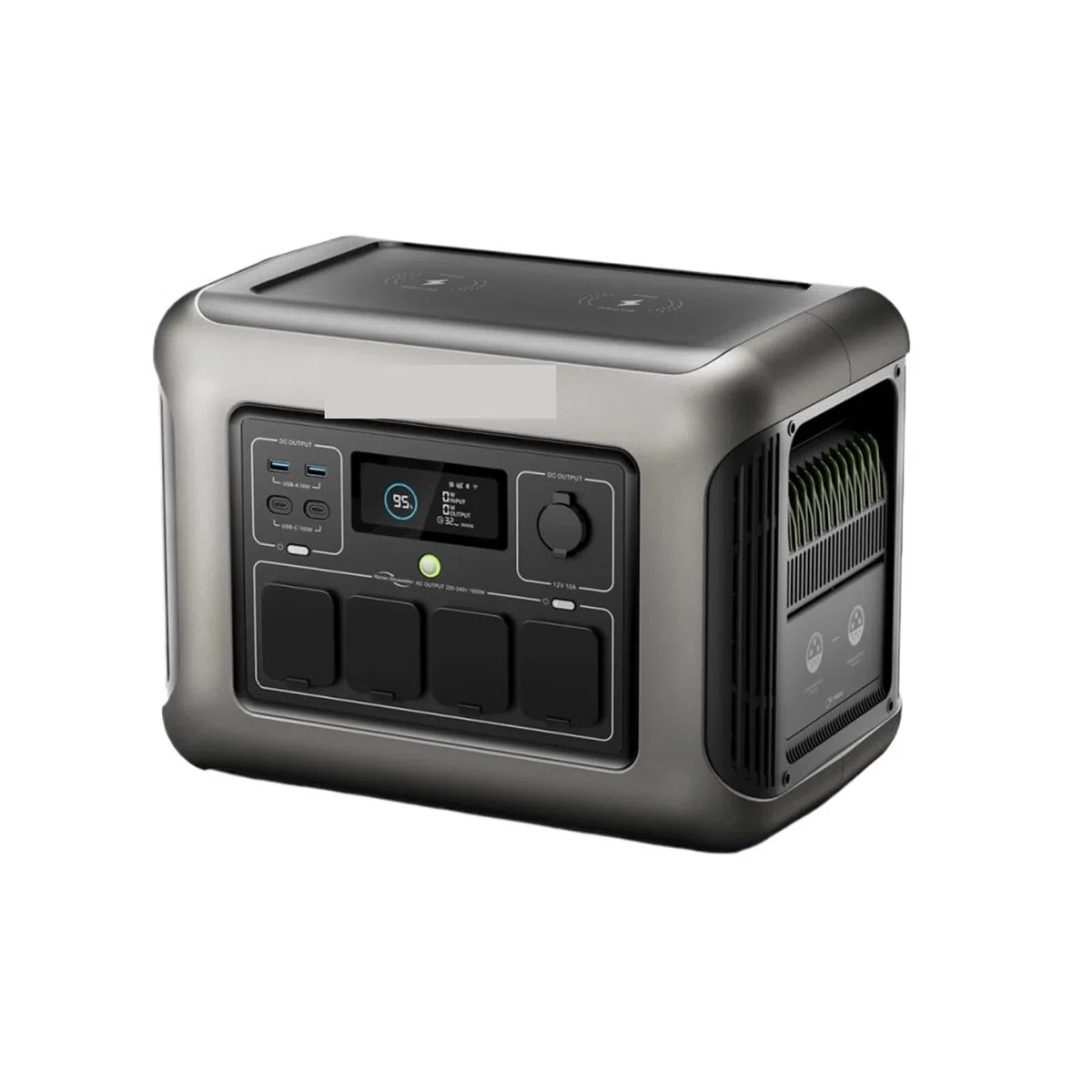 Centrale Électrique Portable R1500, Batterie LiFePO4 1152Wh Avec Générateur Solaire De Sortie AC 1800W (3000W En Crête) For Fête Dans Le Jardin Haute éNergie