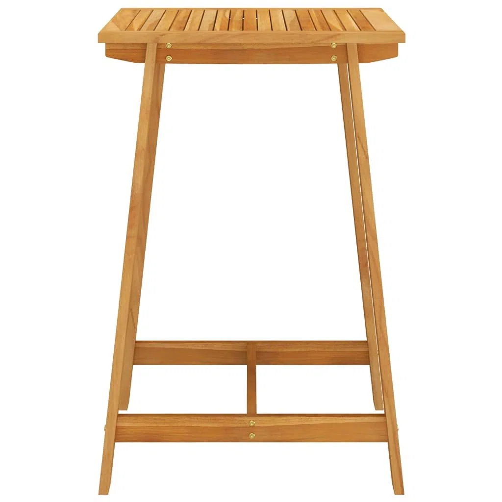 Table haute de jardin en bois d'acacia massif 70 x 70 x 104 cm