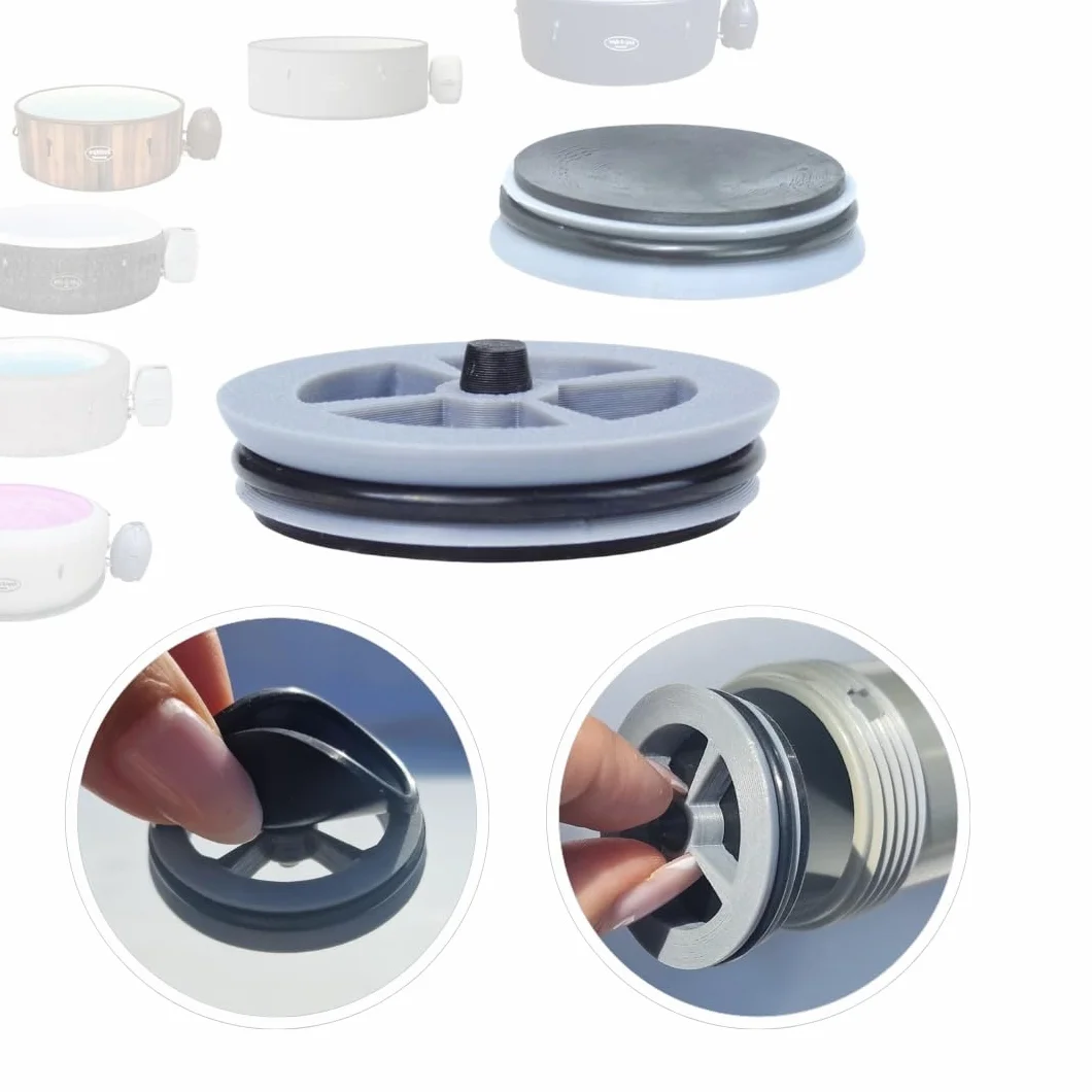 Valve Anti-Retour Clip pour Connexion A – Compatible Lay-Z-Spa, Bestway, Coleman SaluSpa – Pièce de Remplacement pour Spa AirJet – Installation Facile, Contrôle des Fuites