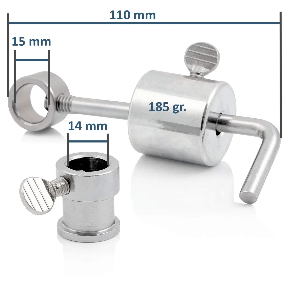 BBQ-Toro Poids d'équilibre pour brochettes à Griller | 185 GR. Poids et Support de brochettes en Acier Inoxydable | Poids pour rôtisserie de brochettes à Griller