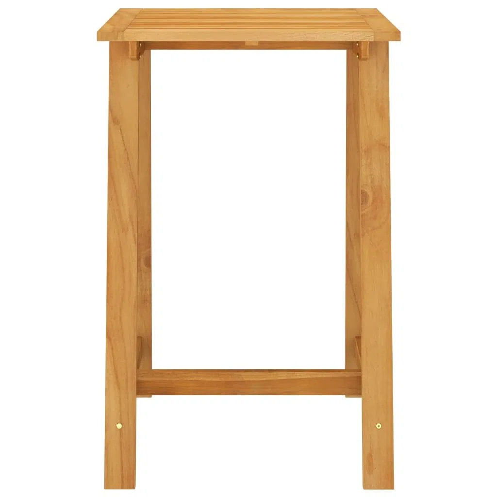 Table haute de jardin en bois d'acacia massif 70 x 70 x 104 cm