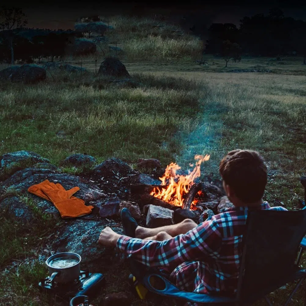 Gants de Barbecue Four résistant à la Chaleur Cuisine Cuisson Cuisson Gants de soudage Camping Grill Outils