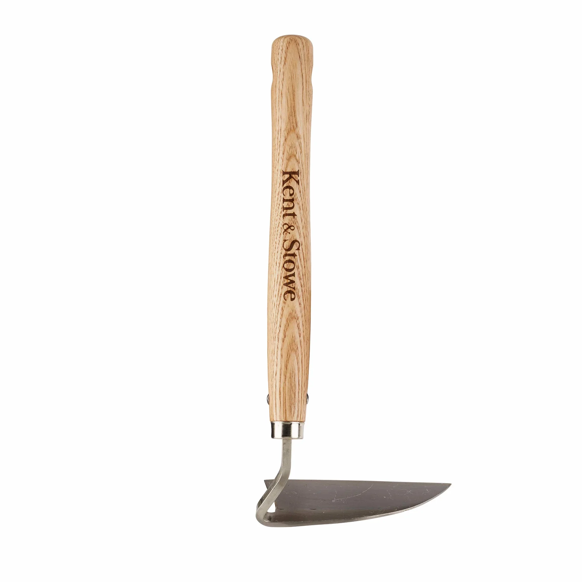 Kent & Stowe rasette de Jardin – Binette à Main en INOX pour Lutter Contre Les Mauvaises Herbes, houe avec Manche en frêne, Longueur : 32 cm