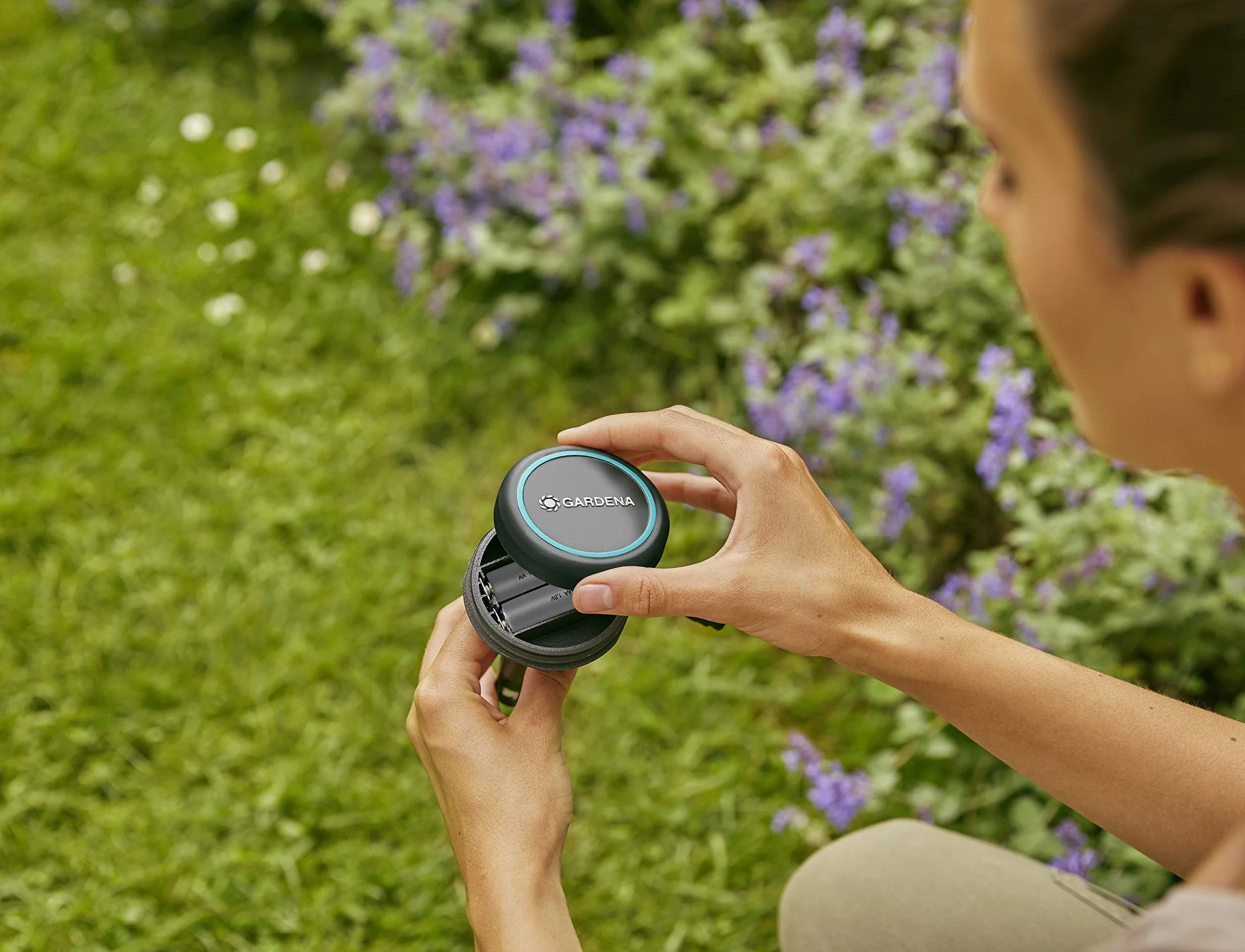 Gardena Câble de rallonge (10 m) : pour capteur de Pluie et sonde d'humidité du Sol, câble de raccordement avec système Click Simple, jusqu'à 105 m, sur et sous Le Sol (01868-20)