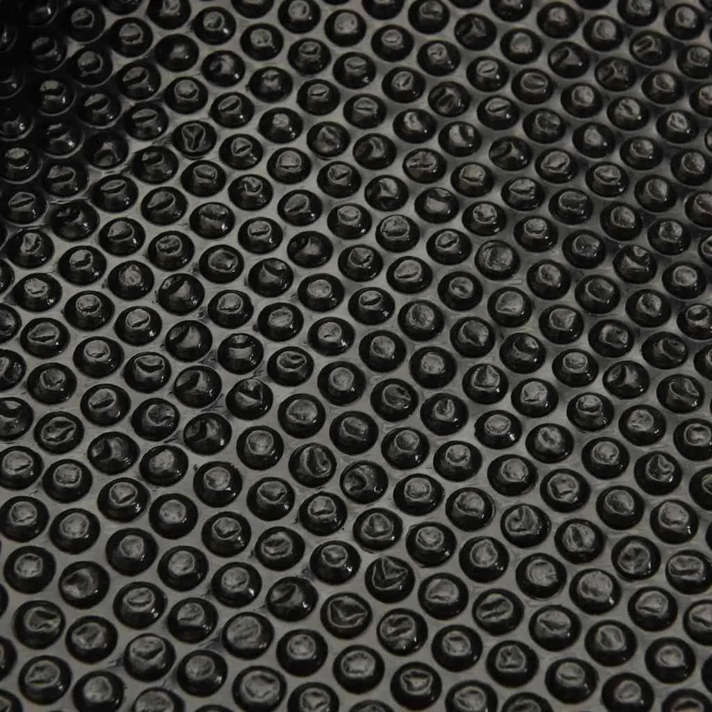 Bâche de piscine noire - 975 x 488 cm - En polyéthylène - Pour l'été et l'hiver - Avec protection contre l'évaporation et le chauffage de l'eau