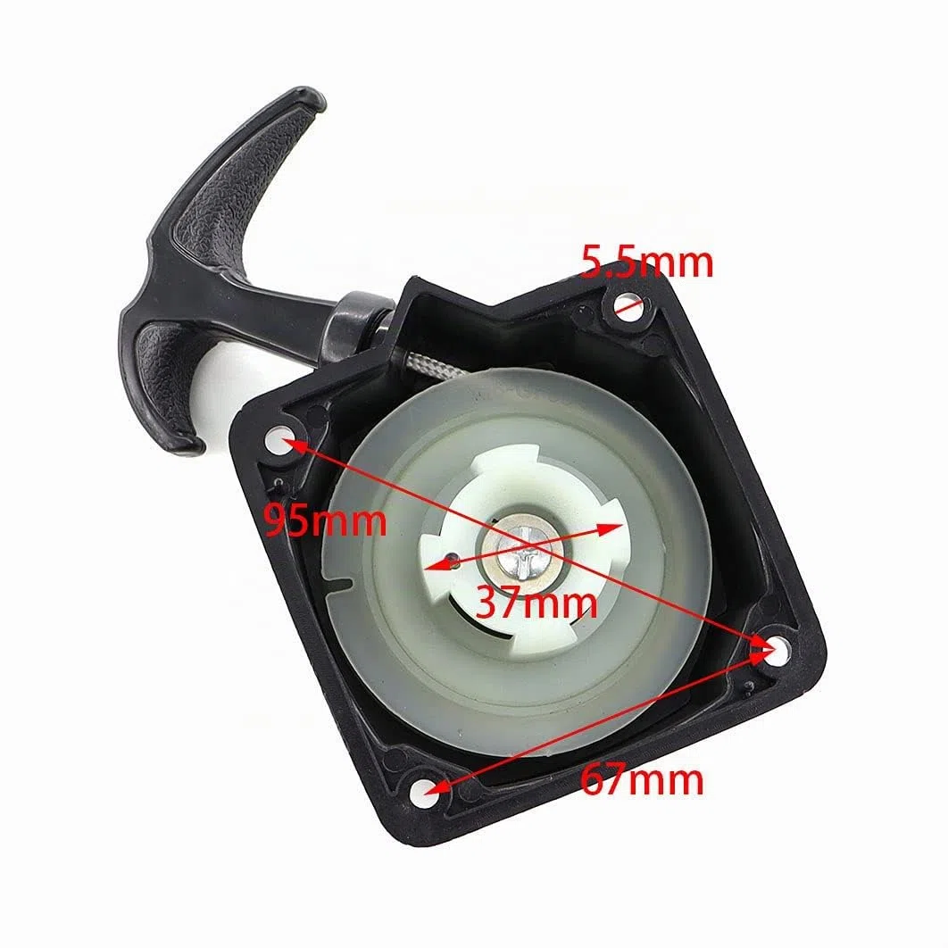 MCHNIC Poulie de démarrage pour débroussailleuse 43 cc - 52 cc Taille-haie Shere Outil multifonction Fuxtec, Red Fox, Brast, Timbertech et plus encore