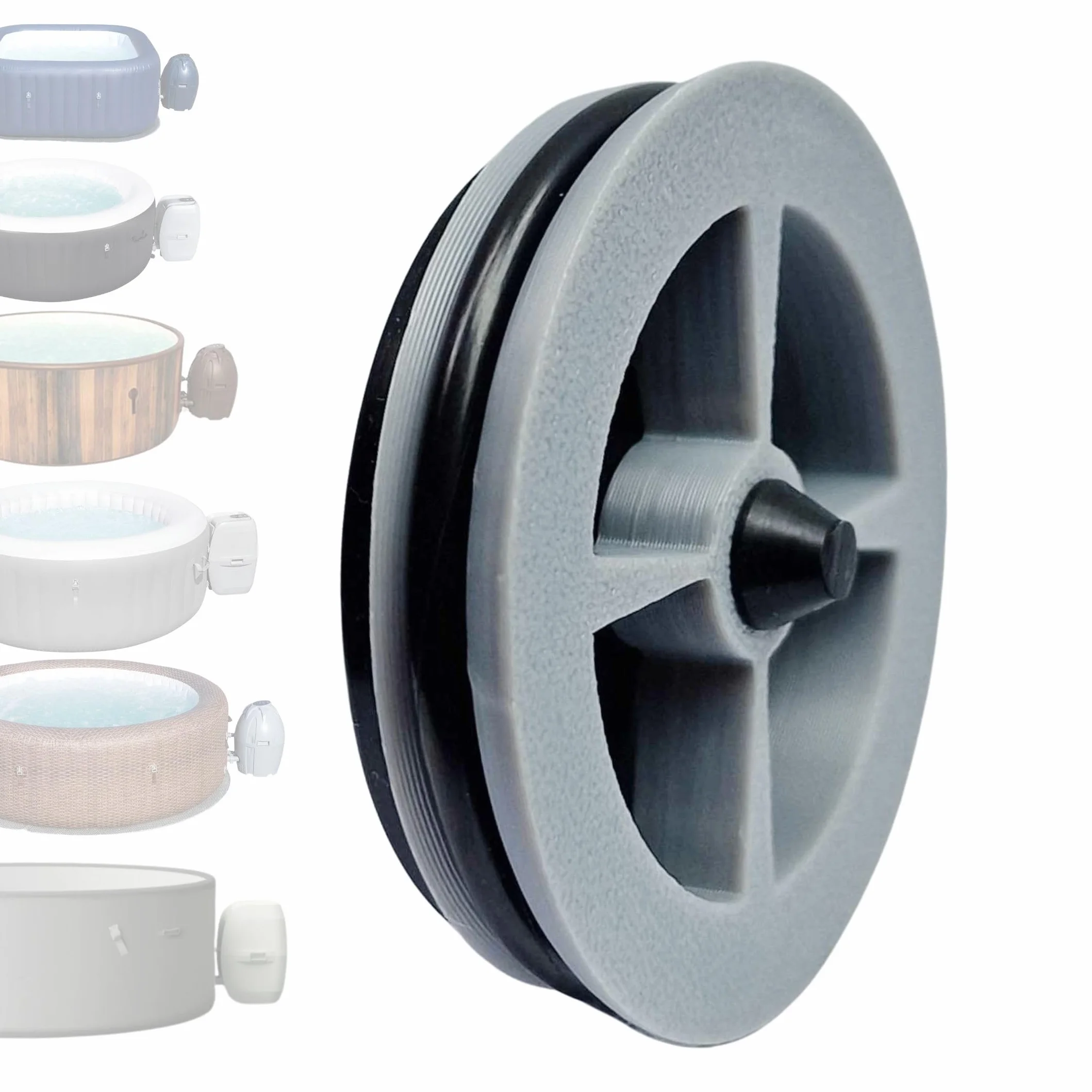Valve Anti-Retour Clip pour Connexion A – Compatible Lay-Z-Spa, Bestway, Coleman SaluSpa – Pièce de Remplacement pour Spa AirJet – Installation Facile, Contrôle des Fuites