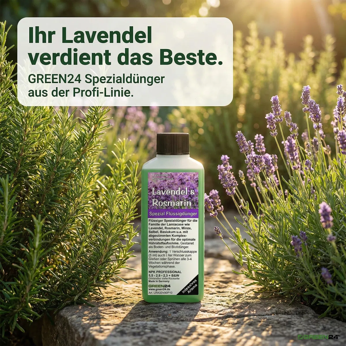 Engrais NPK complet pour plantes de lavande et romarin (lavendula, romarin, menthe, sauge, basilic)