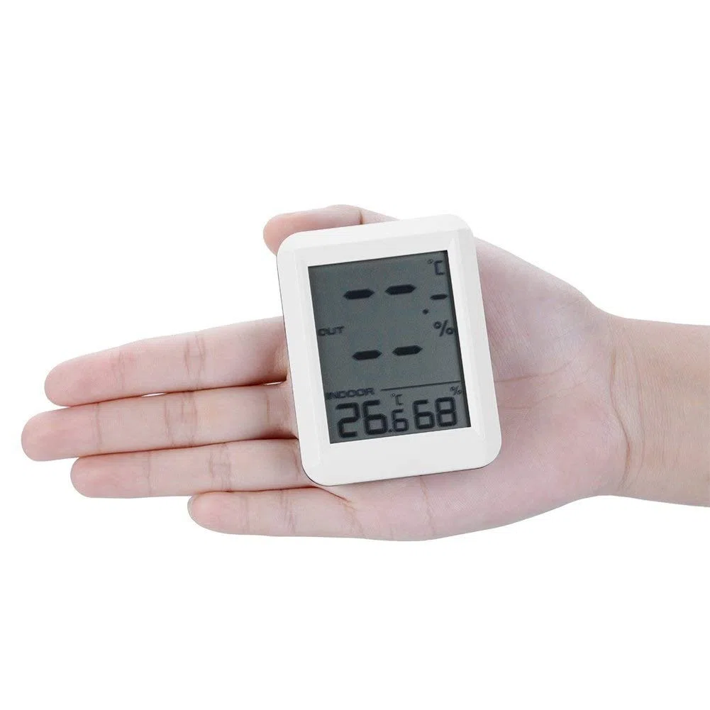 Hygromètre hygromètre indicateur numérique d'intérieur Thermomètre d'intérieur Moniteur de température et d'humidité avec rétroéclairage tactile