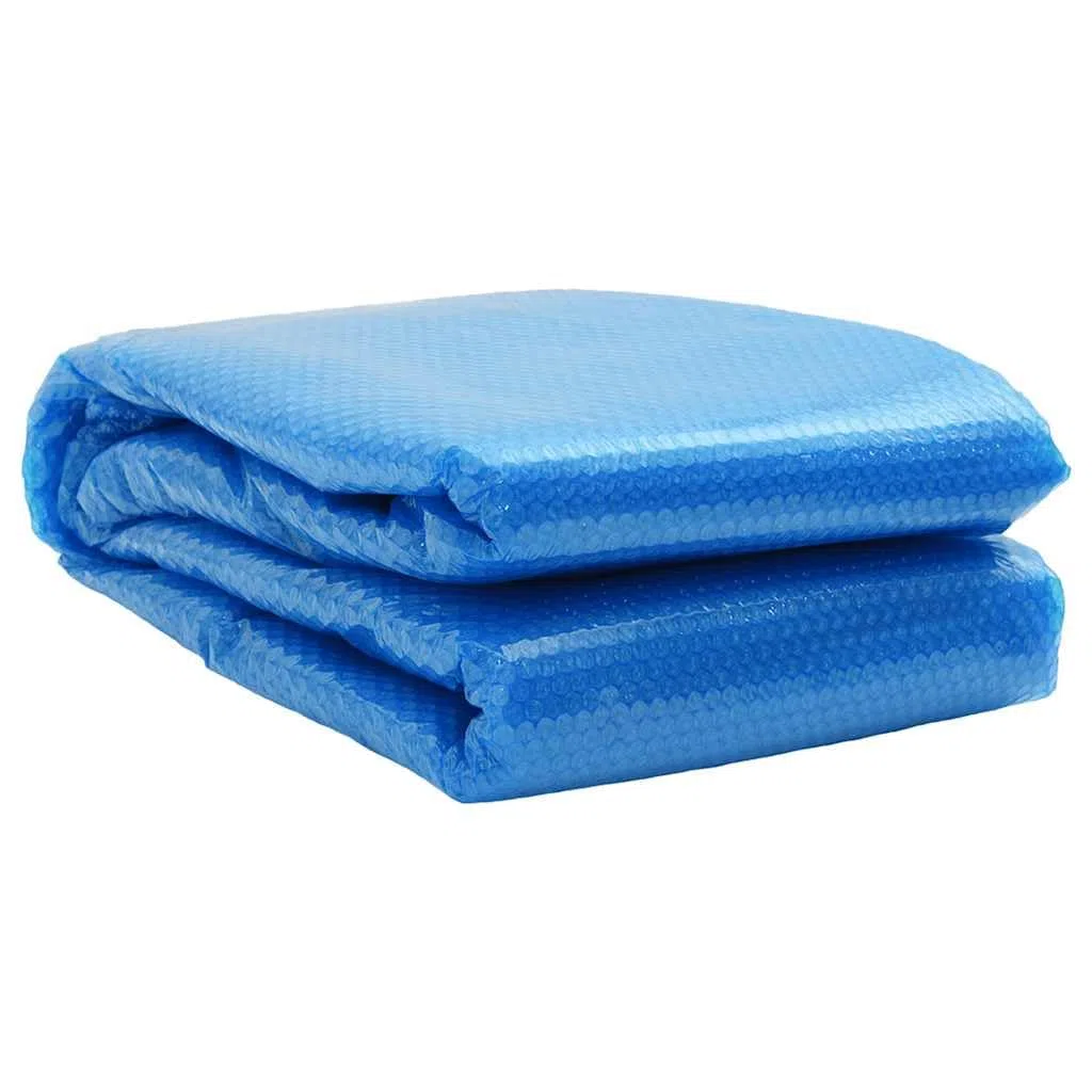 Couverture de Piscine rectangulaire 500x300 cm en Film PE Bleu avec Chambres à air, bâche Solaire épaisse pour Isolation Thermique, Protection hivernage
