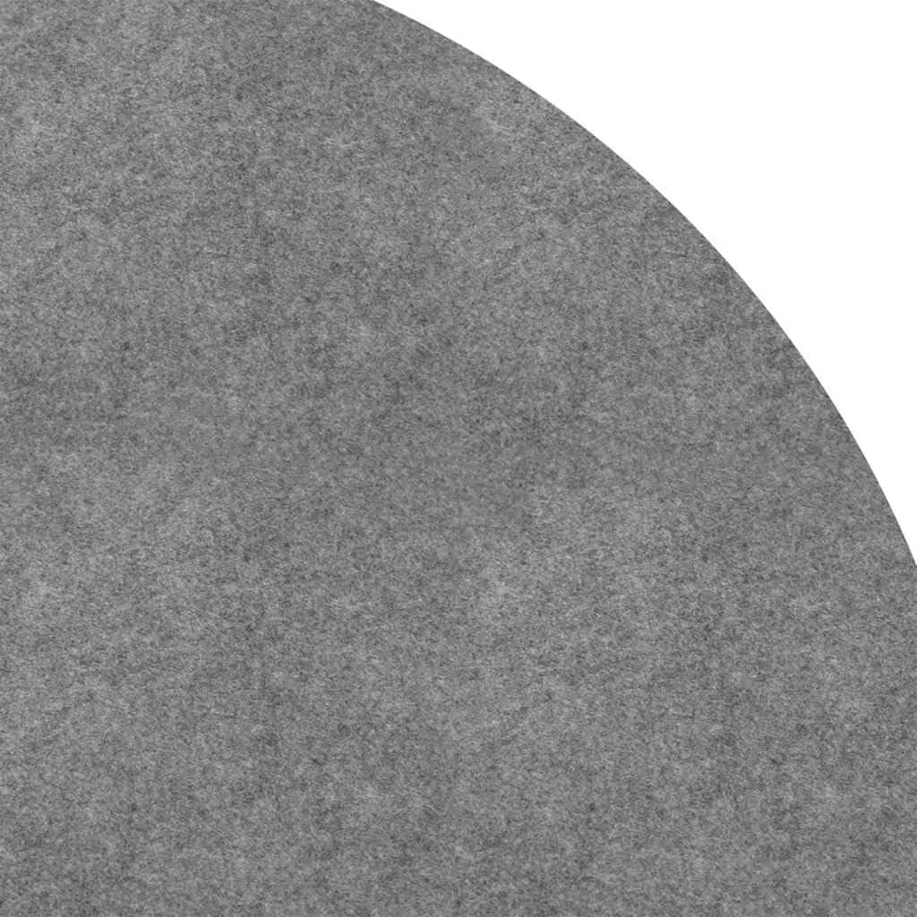 Bâche de sol de piscine - Gris clair - Diamètre : 366 cm - En polyester géotextile - Bâche de protection pour piscine ronde