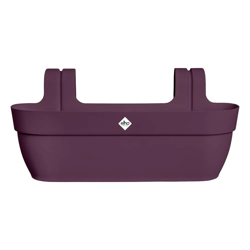 Elho Vibia Campana Easy Hanger XL 58 - Planteur pour Balcon & Extérieur - Plastique 100% Recyclé - L56 x B26.8 x H23.7 cm - Mauve Érable