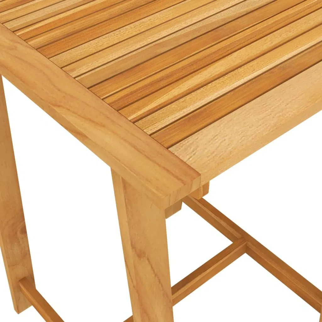 Table haute de jardin en bois d'acacia massif 70 x 70 x 104 cm