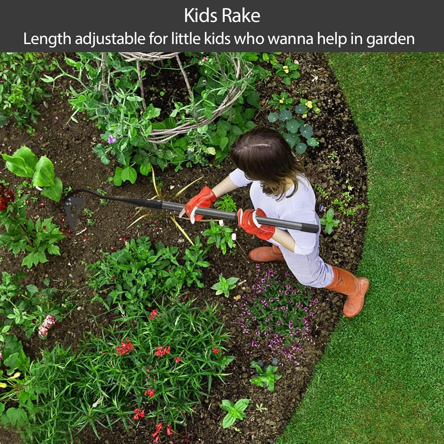 Houe de Jardin, 139cm Binette de Jardin Creuse Houe à Main Hoe à Mauvaises Herbes Désherbeuse à Main avec Lame Robuste pour Creuser, Désherber et Biner, Houe de Jardin Robuste