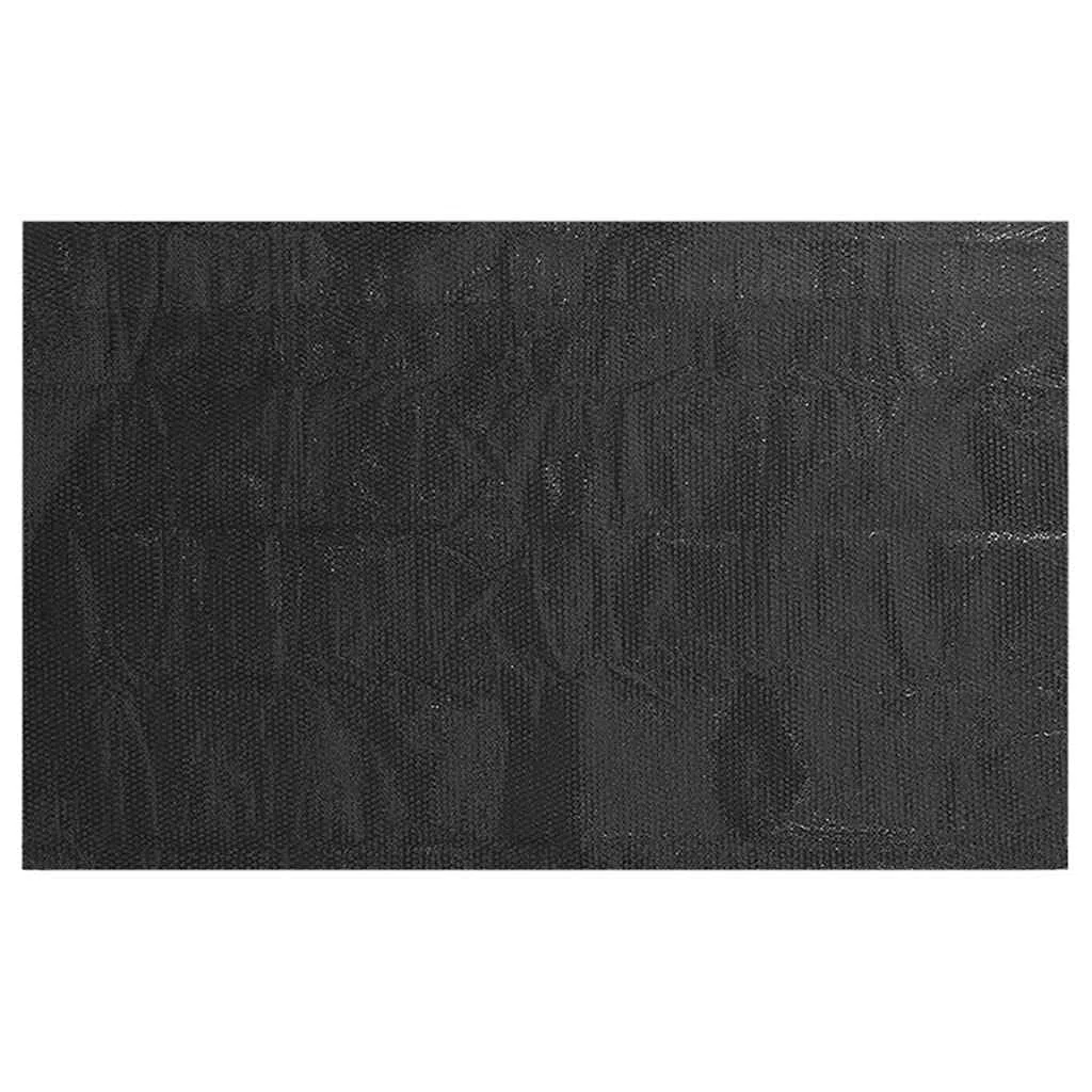 Bâche de piscine noire - 975 x 488 cm - En polyéthylène - Pour l'été et l'hiver - Avec protection contre l'évaporation et le chauffage de l'eau
