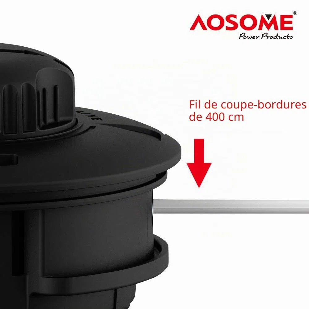 AOSOME Tête Débroussailleuse - Tete Debroussailleuse, Accessoire Professionnel pour Débroussailleuse Thermique à Essence