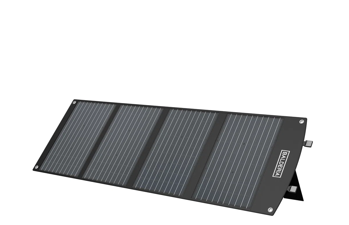 BALDERIA Power Set - Station d'alimentation 500 W Eco Edition (capacité de la batterie réduite), panneau solaire 120 W