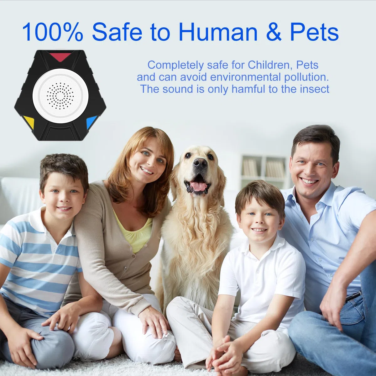 Répulsif de souris à ultrasons + répulsif électromagnétique anti-souris multi-insectes, répulsif à ultrasons, efficace contre les souris et les rats pour les humains et les animaux domestiques
