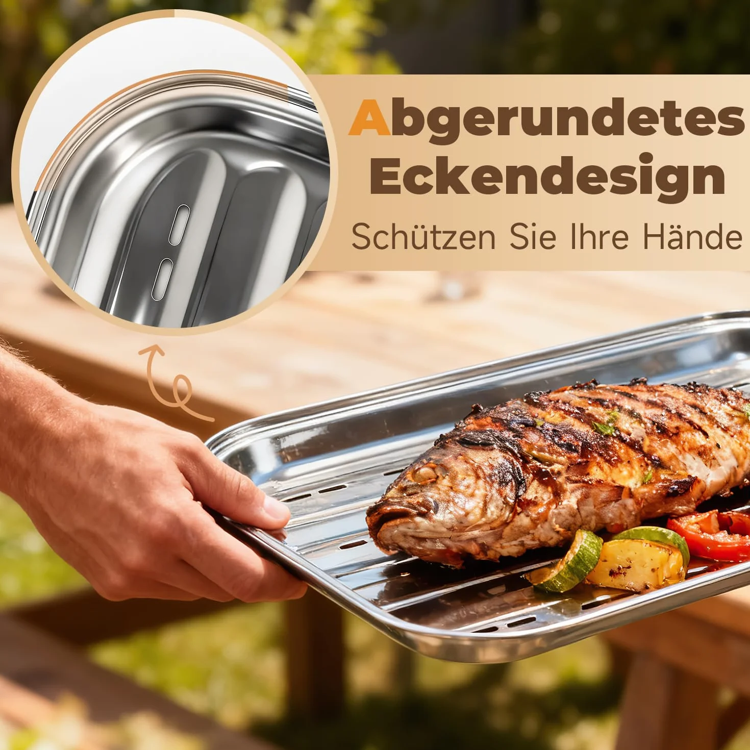 Plat Barbecue 34,9x24,5x2,7cm Plat de Cuisson Barbecue avec Trous 2pcs Réutilisables Plaque Inox pour Barbecue avec 1 Pince à Griller Accessoires Barbecue