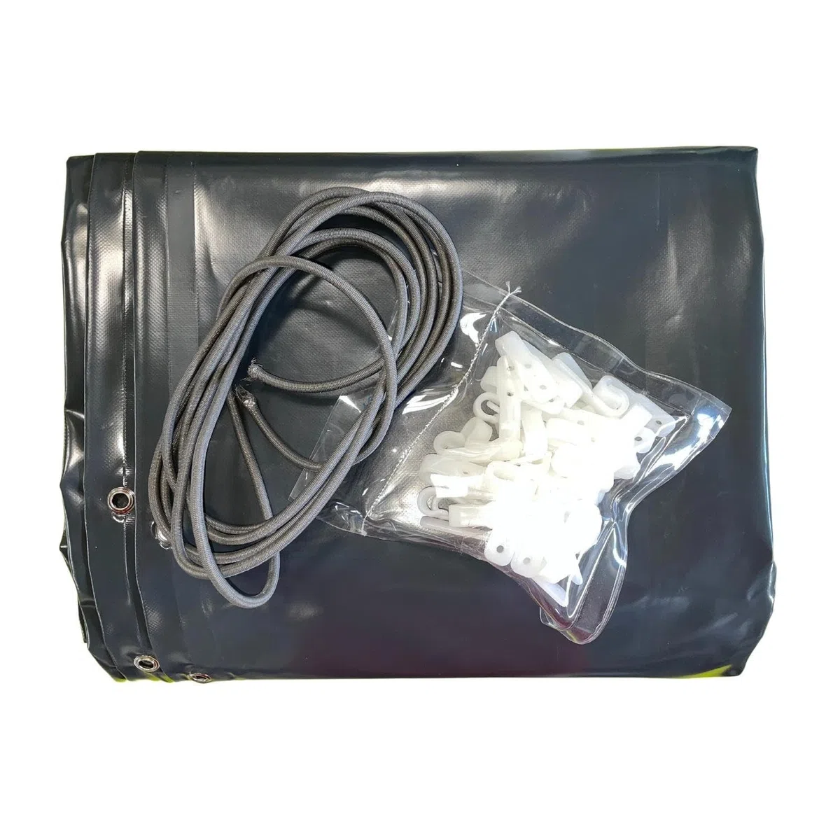 Bâche hivernage Piscine Hors Sol PROCOPI BWT myPool Pool'n Box Junior 374 x 237 cm - Toile PVC 640 g/m² Gris foncé - Couverture Hiver