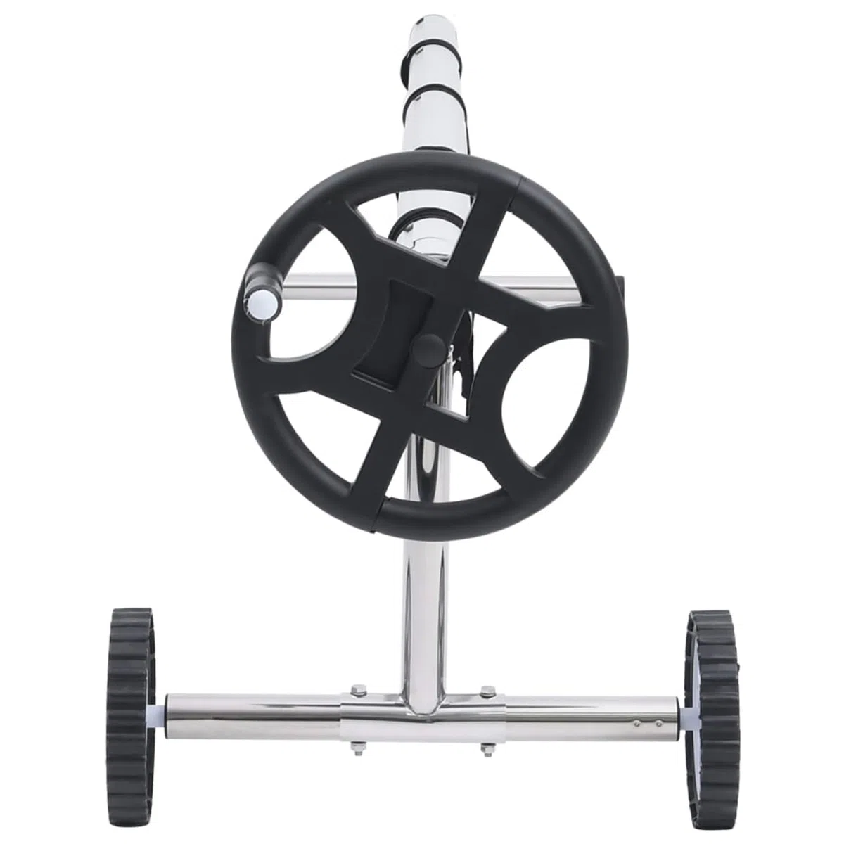 LAPOOH Enrouleur de bâche de Piscine avec Base en Acier Inoxydable,Oeillets pour Baches,Bache Jardin