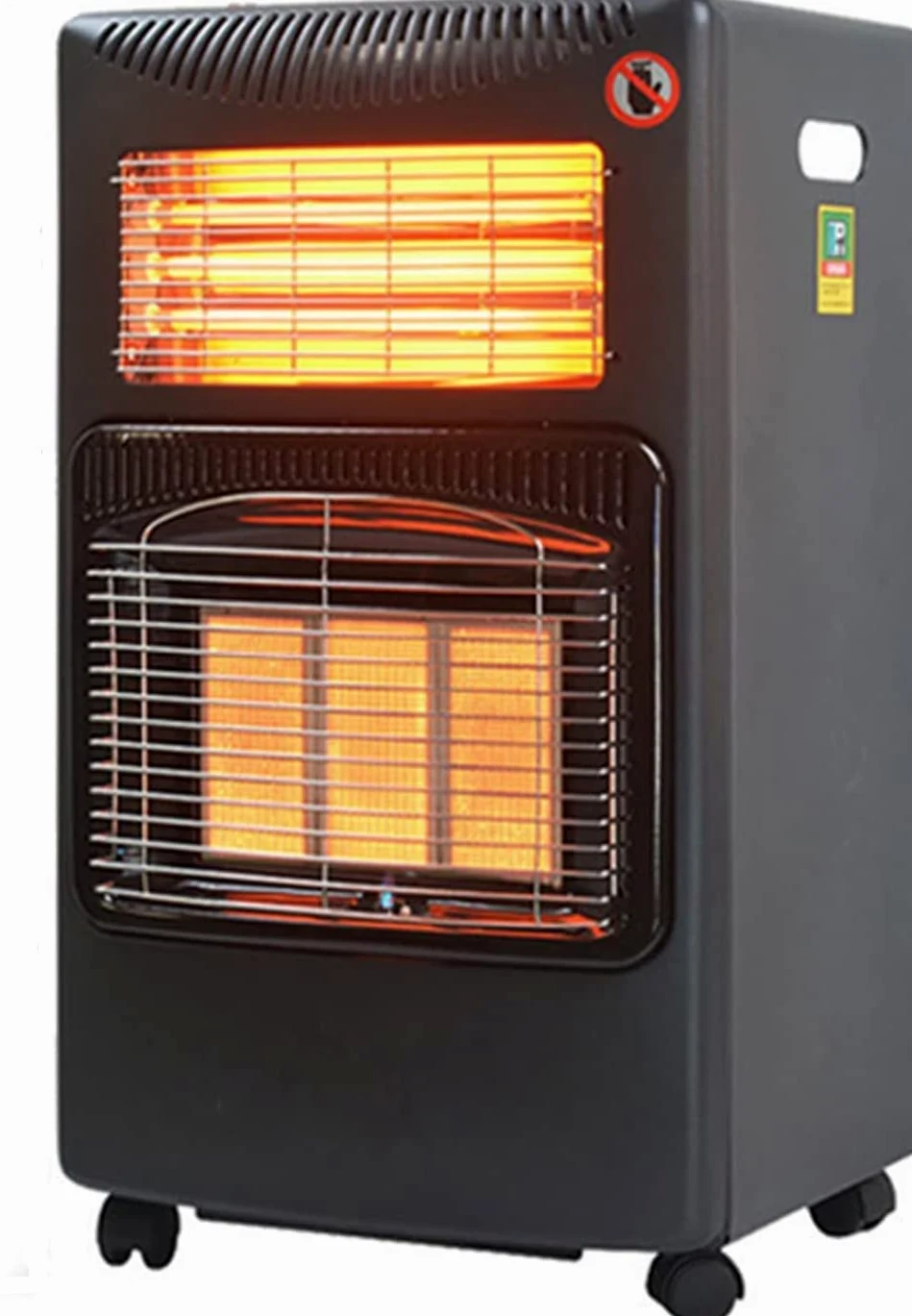 Poêle à gaz butane et chauffage électrique, poêle hybride, double système de chauffage