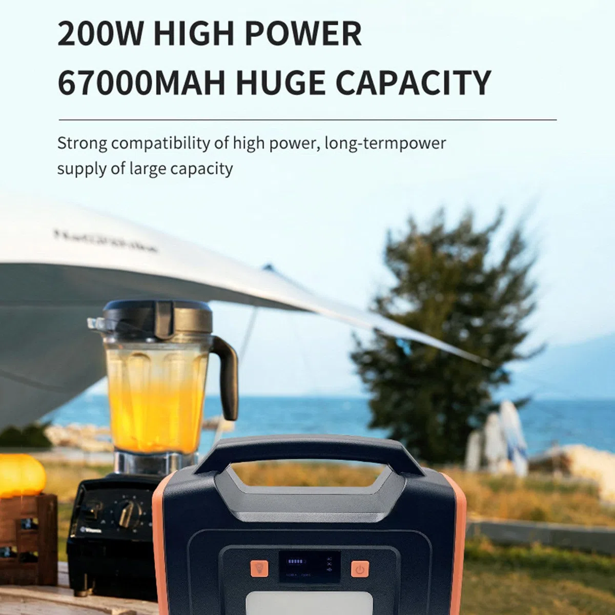 RIDAEX Alimentation extérieure, Camping en Plein air, Alimentation de Stockage d'énergie Portable à énergie Solaire, Alimentation de Secours de Voyage Autonome