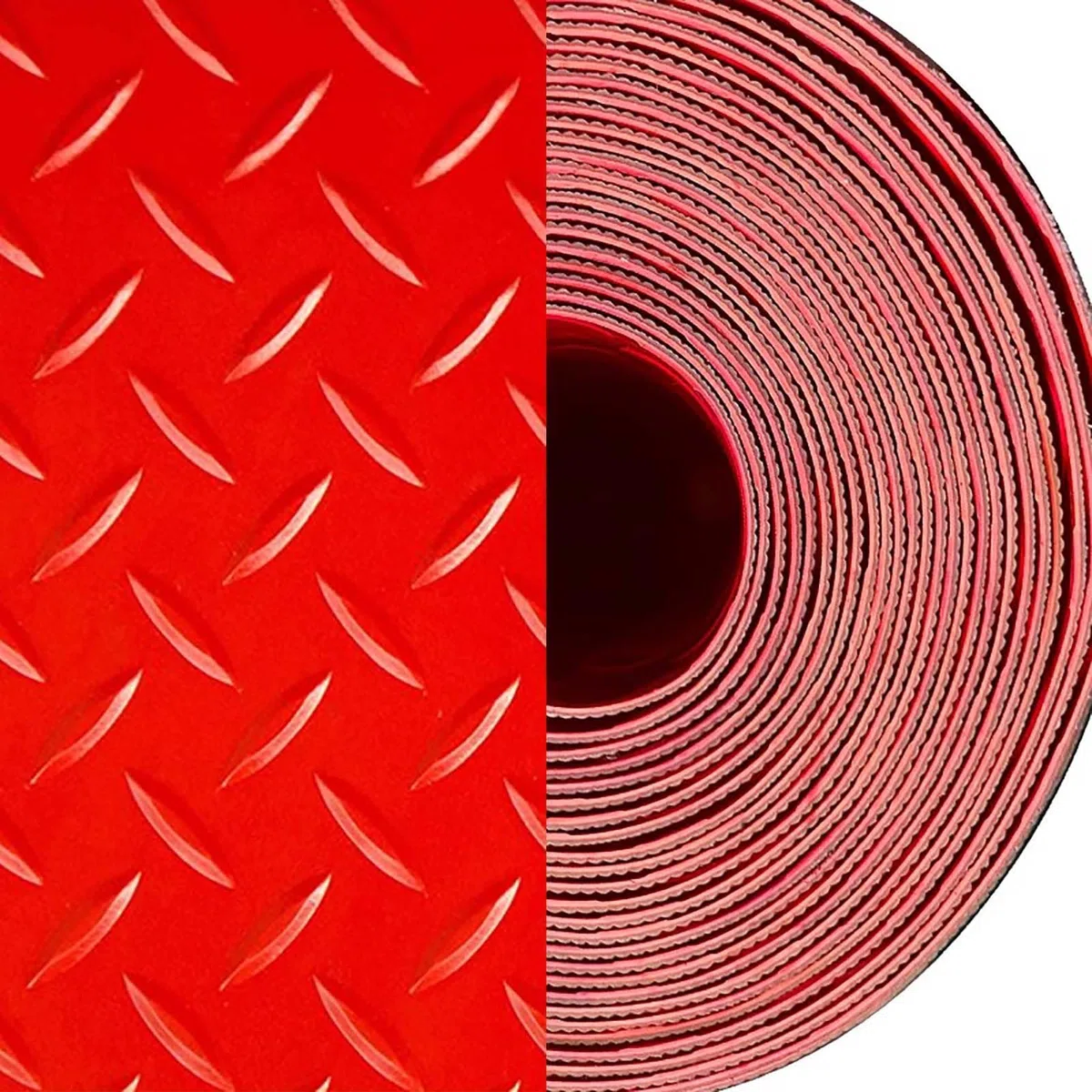 Tapis de Sol en Caoutchouc Rouge, de 0,6 m à 6 m, for sous-Sol, abri de Jardin, entrée, Box à Chevaux(1.2x2.5m/3.9x8.2ft)